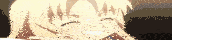 a blonde anime girl is smiling with her eyes closed and her hand on her face .