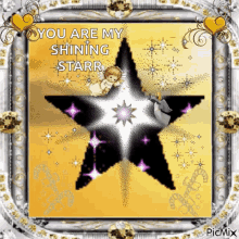 angel trumpet star shining sparkling