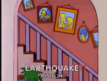 The Simpsons Rumbling GIF - The Simpsons Rumbling Earth Quake GIFs