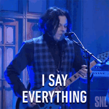 I Say Everything Jack White GIF - I Say Everything Jack White Saturday Night Live GIFs