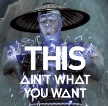 Raiden This Aint What You Want GIF - Raiden This Aint What You Want Mortal Kombat GIFs