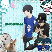 a picture of a boy with the name rin de isagi