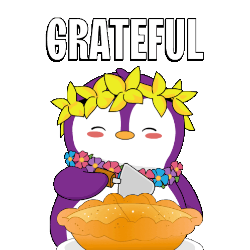Thank You Penguin Sticker - Thank You Penguin Thanksgiving Stickers