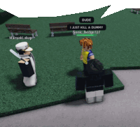 a video game character is talking to another character named dude