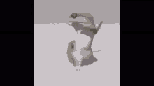 a 3d rendering of a lizard standing on its hind legs .
