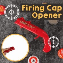 firing cap opener cap gun toy target