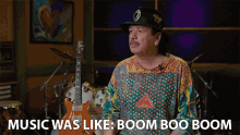 Music Was Like Boom Boo Boom GIF - Music Was Like Boom Boo Boom Carlos Santana GIFs
