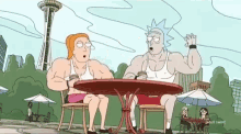 Summer And Rick Bro-ing Out GIF