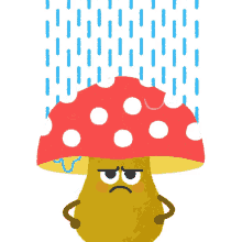 Raining Sad GIF - Raining Sad Mushroom GIFs