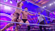 Andre Chase Turnbuckle Attacks GIF - Andre Chase Turnbuckle Attacks GIFs