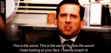 The Office Hate GIF - The Office Hate Smash GIFs