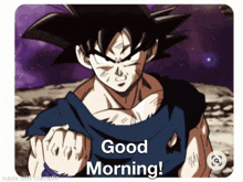 Goku Goku Good Morning GIF - Goku Goku Good Morning Dragonball GIFs