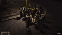 a group of people are gathered in a circle in a video game with the word element on the bottom