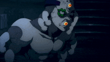 a cartoon character with upper five written on the bottom right