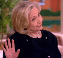 Talk To The Hand Stop Right There GIF - Talk To The Hand Stop Right There Hillary Clinton GIFs