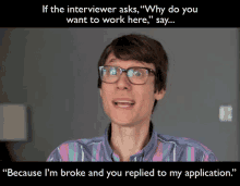 When The Interviewer Asks, "Why Do You Want To Work Here?" GIF - Interview Job Interview Why Do You Want To Work Here GIFs