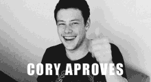 Cory Monteith Glee GIF - Cory Monteith Glee Approves GIFs