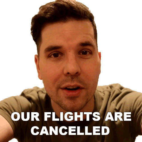 Out Flights Are Cancelled Dave Crosby Sticker - Out Flights Are Cancelled Dave Crosby Claire And The Crosbys Stickers