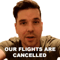 Out Flights Are Cancelled Dave Crosby Sticker - Out Flights Are Cancelled Dave Crosby Claire And The Crosbys Stickers