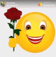 Smile Rose GIF - Smile Rose Emoji GIFs