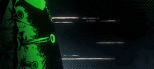 a poster for uma maldigao caira with a green background