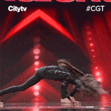 Gymnastic Perfomance Cydnee Abbott GIF - Gymnastic Perfomance Cydnee Abbott Canada'S Got Talent GIFs