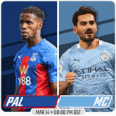 Crystal Palace F.C. Vs. Manchester City F.C. Pre Game GIF - Soccer Epl English Premier League GIFs