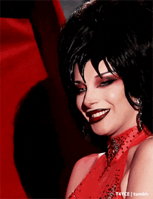 a close up of a woman 's face with t4yce tumblr written in the corner