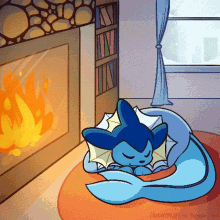fire pokemon comfy warm snuggly