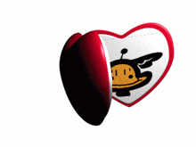 a heart shaped object with a cartoon character on it and the word spongebob on the bottom