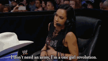 wwe aj lee i dont need an army im a one girl revolution wresling