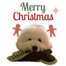 Merry Christmas Shopee Bichon GIF - Merry Christmas Shopee Bichon Bichon Shopee GIFs