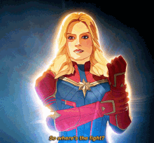 Marvels What If Captain Marvel GIF - Marvels What If Captain Marvel So Wheres The Fight GIFs