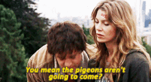 Greys Anatomy George Omalley GIF - Greys Anatomy George Omalley You Mean The Pigeons Arent Going To Come GIFs