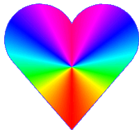 Multicolored Shiny Sticker - Multicolored Shiny Heart Stickers