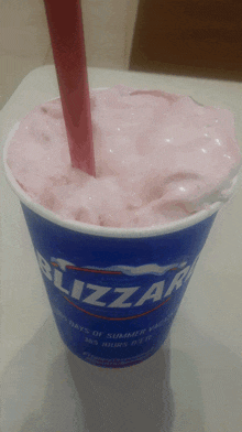 Dairy Queen Strawberry Cheesecake Blizzard GIF