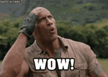 Hell The Rock GIF - Hell The Rock Wow GIFs