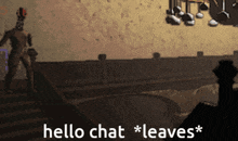 Hello Chat Leaves Snare Flea GIF - Hello Chat Leaves Snare Flea Bug GIFs