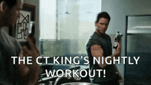 Flexing Beer Reps GIF - Flexing Beer Reps Workout GIFs