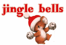 jingle bells glitter cute animals