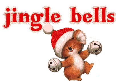 Jingle Bells Glitter Sticker - Jingle Bells Glitter Cute Animals Stickers