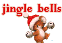 Jingle Bells Glitter Sticker - Jingle Bells Glitter Cute Animals Stickers