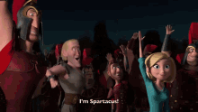 Im Spartacus Im Am GIF - Im Spartacus Im Am Raise Hands GIFs