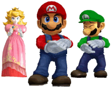 Mario Luigi GIF - Mario Luigi Peach GIFs