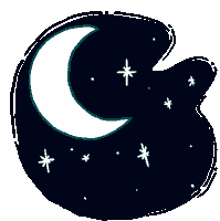 Noche Luna Sticker - Noche Luna Buenas Noches Stickers