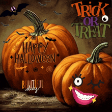 Happy Halloween Trick Or Treat GIF - Happy Halloween Trick Or Treat GIFs