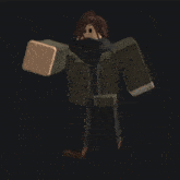 a 3d model of a person wearing a jacket and scarf