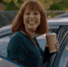 Hysterical Laughing Big Smile GIF - Hysterical Laughing Big Smile Coffee GIFs