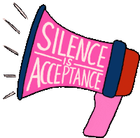 Silence Is Acceptance Silence Sticker - Silence Is Acceptance Silence Acceptance Stickers