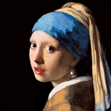 John Vermeer Melkmeisje GIF